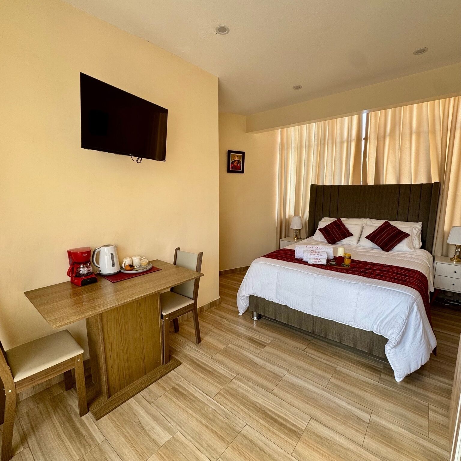 Accès Internet, draps fournis