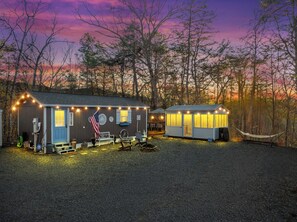 Exterior - Cozy Mountain Cabin with Firepit, Hammock & Craft Studio Near Waterfall Hike (Bryson City)