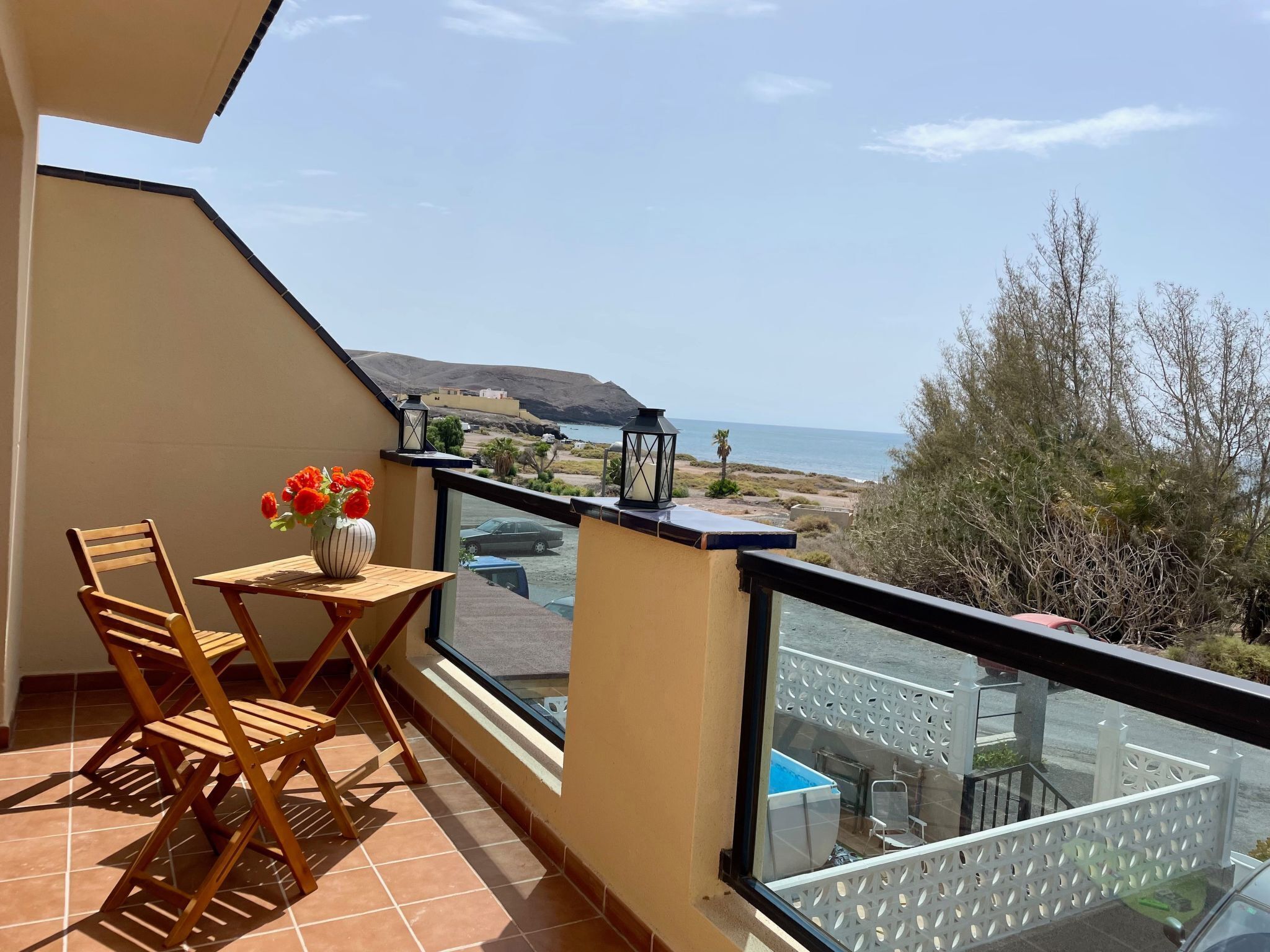 屋外ダイニングエリア