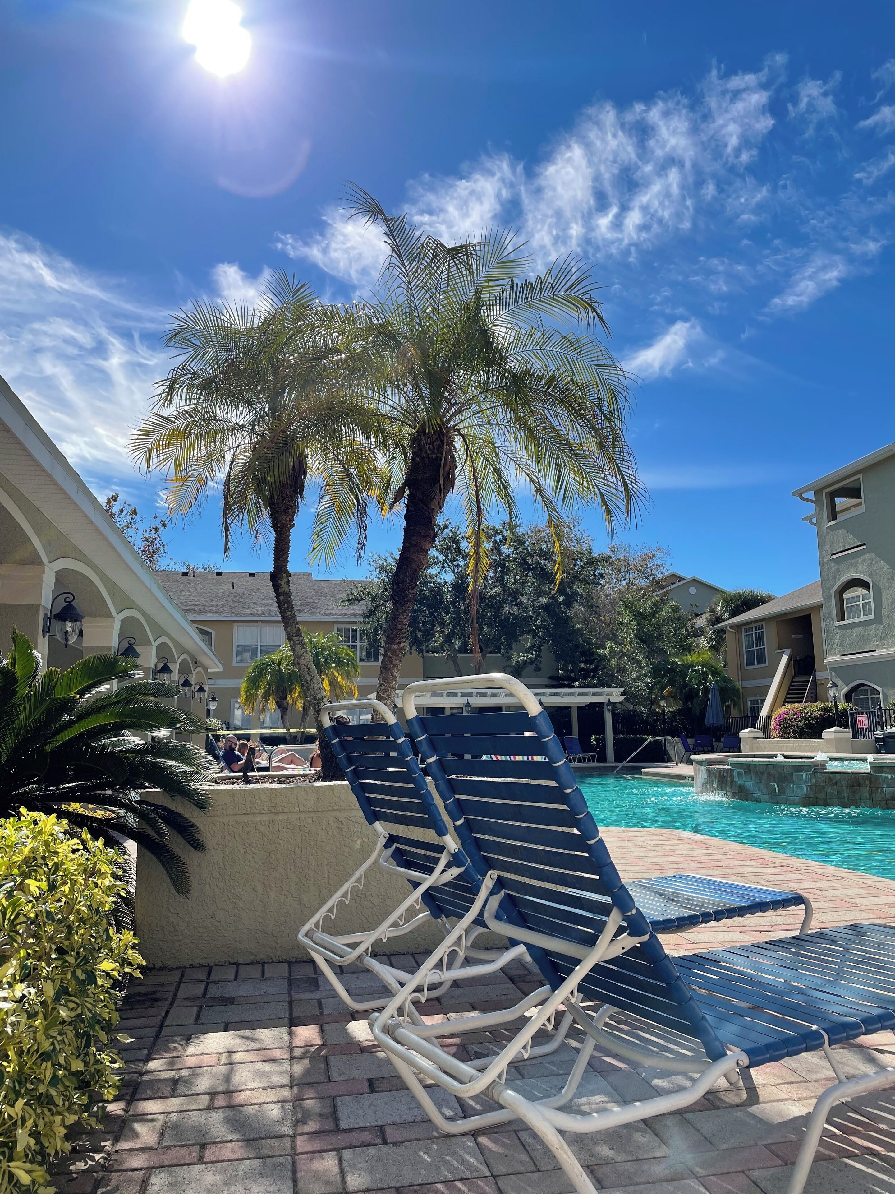 Piscine extérieure, piscine chauffée