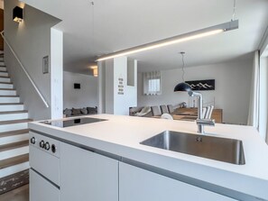 Fridge, oven, dishwasher, cookware/dishes/utensils - Luxus Chalet Poolblick - mit eigener Sauna by Interhome (Seefeld in Tirol)