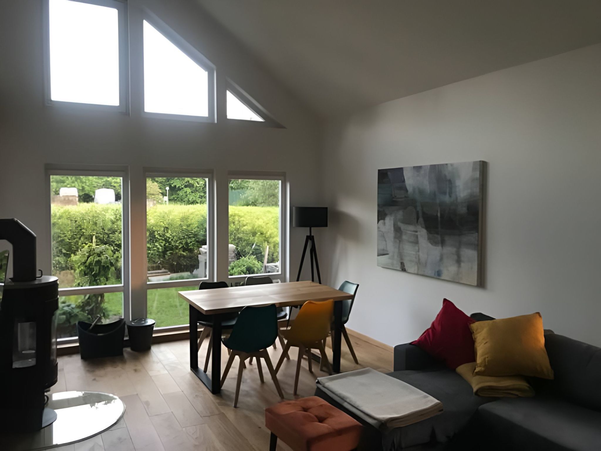Fernseher, Kamin