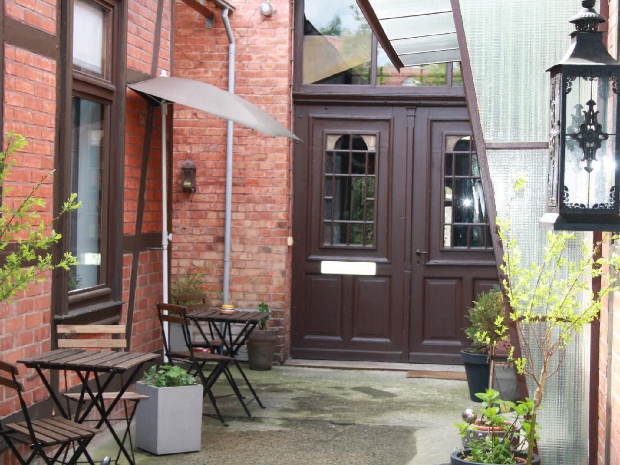 屋外ダイニングエリア