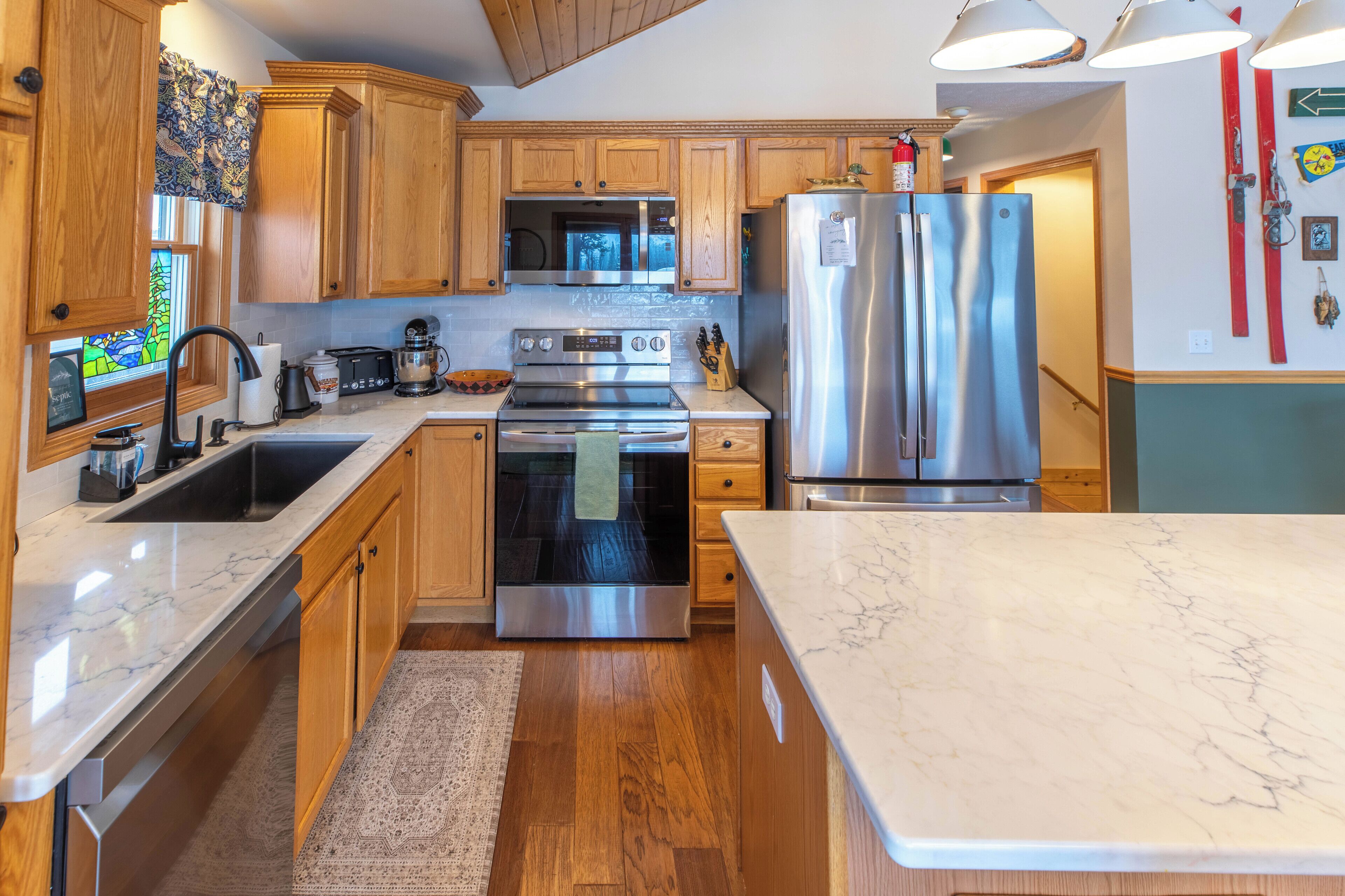 Microwave, oven, stovetop, dishwasher