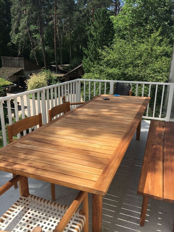 Outdoor dining - Große Ferienwohnung in Bleckede mit Großem Balkon by Interhome (Bleckede)
