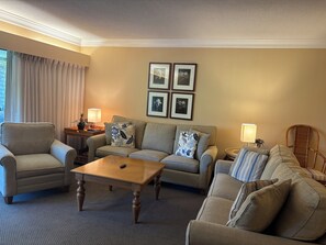 Living area - Spacious 2-bedroom condo in beautiful Palm Harbor with ALL the amenities! (Palm Harbor)