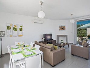 TV, fireplace, DVD player - Latchi Ferienvilla EV26 by Interhome (Agios Georgios Pegeias)