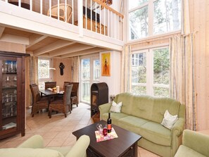 Fireplace, DVD player - Ostseeblick mit Whirlpool und Kamin by Interhome (Baabe)