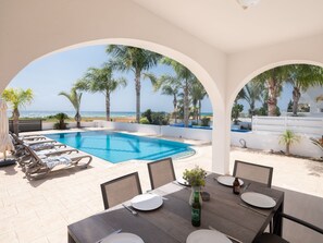 Outdoor dining - "Sunrise 11 Meeresfront" by Interhome (Ayia Napa)