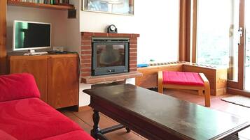 Fernseher, Kamin