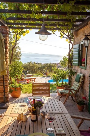 Outdoor dining - Rustikale Villa Oliveto by Interhome (Makarska)