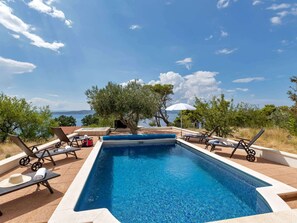 Pool - Villa Berulia in Brela - Meerblick by Interhome (Brela)