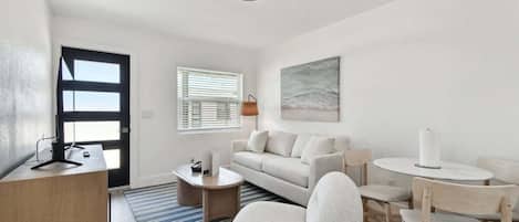 Appartement (1 Bedroom) | Coin séjour | Télévision