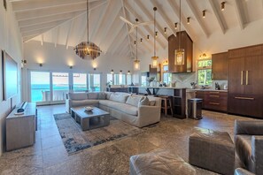 Smart TV - Villa Serene – Luxury Oceanview Retreat with Private Pool & Sunset Views (St Thomas)