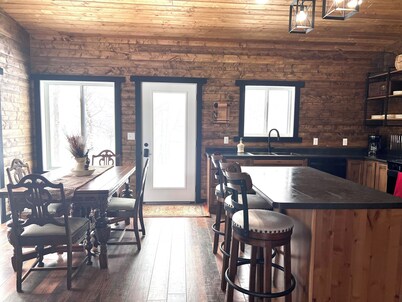 New 3-bedroom lake front cabin with hot tub - 18 miles to Itasca State Park