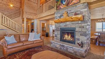 TV, fireplace, DVD player