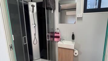 Shower, toilet paper