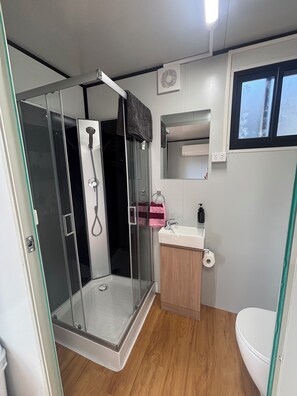 Shower, toilet paper