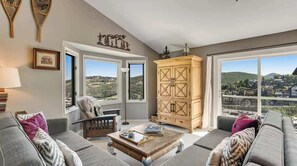 TV, fireplace, offices