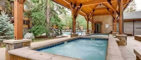 A heated pool