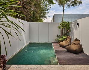 Casa de ciudad Premium, 3 habitaciones, para no fumadores, alberca privada | Caja de seguridad en la habitación y escritorio 