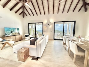 Smart TV, stereo - Sea Dream - Exclusive Luxury Infinity Pool Villa with Stunning Ocean Views (St. John)