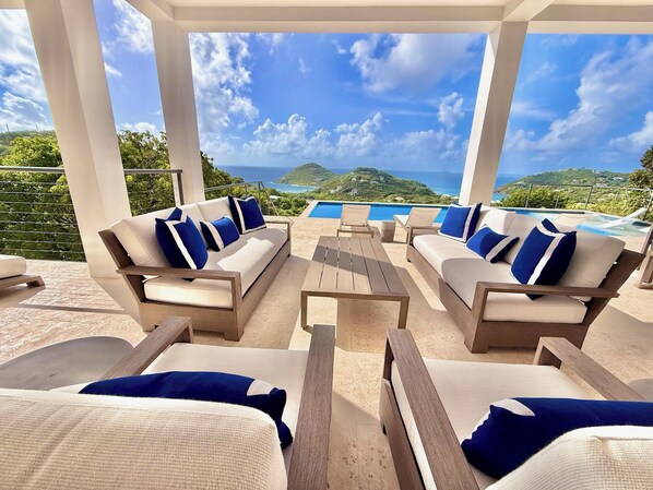 Outdoor pool - Sea Dream - Exclusive Luxury Infinity Pool Villa with Stunning Ocean Views (St. John)