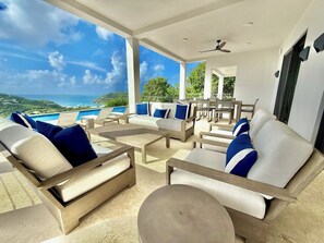 Terrace/patio - Sea Dream - Exclusive Luxury Infinity Pool Villa with Stunning Ocean Views (St. John)