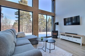 Télévision, cheminée