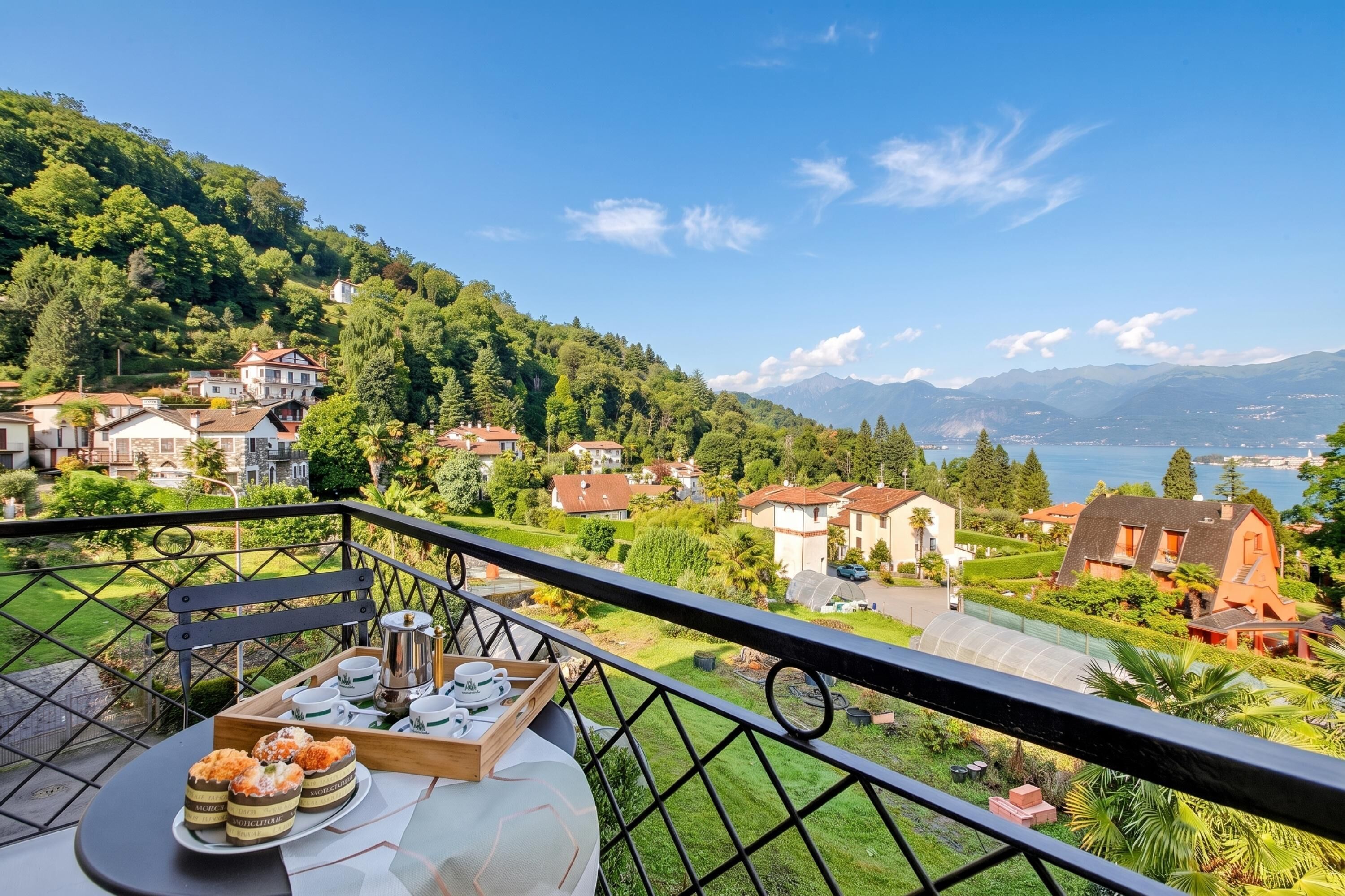 Apartamento lua de mel, 1 quarto, sacada, ao lado da montanha (La Caravella: Stresa Lake & Islands) | Opções para refeição ao ar livre