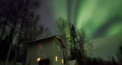 Cozy Fairbanks Cabin Retreat Northern Lights Views