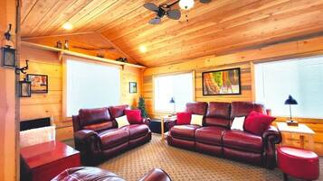 TV, fireplace, DVD player