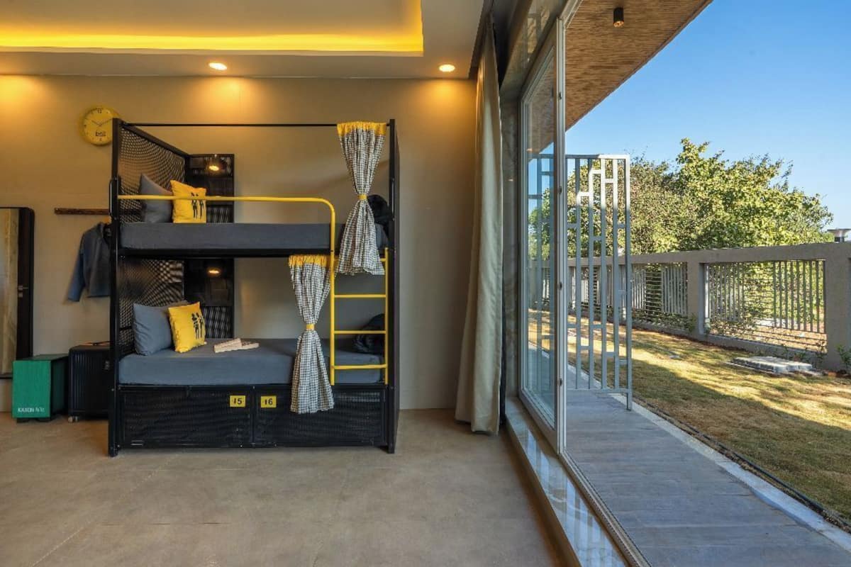 Bed in 6 Bed Mixed Dormitory with Balcony and Garden View | Free WiFi, bed sheets