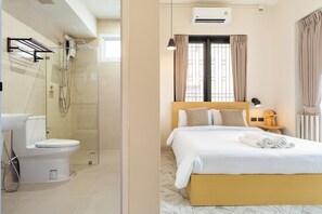 Habitación Deluxe, 1 cama Queen size, vista a la ciudad | Baño