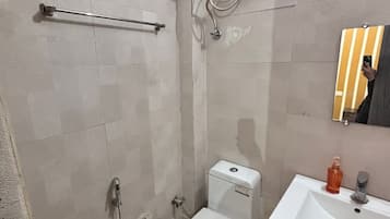 Ducha, toallas, jabón