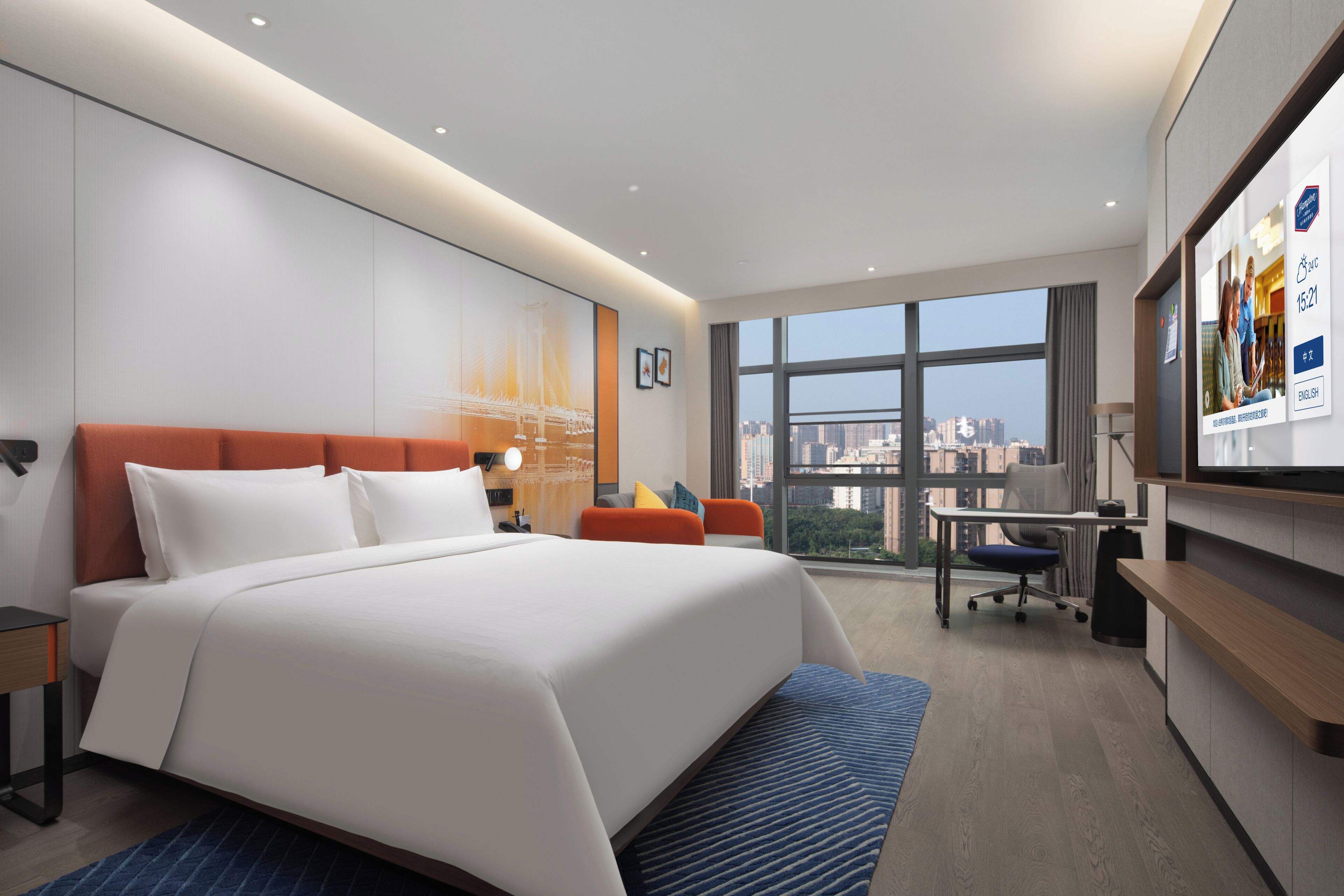Quarto solteiro premier, vista para a cidade | Edredons de pluma, frigobar (abastecido com itens grátis)