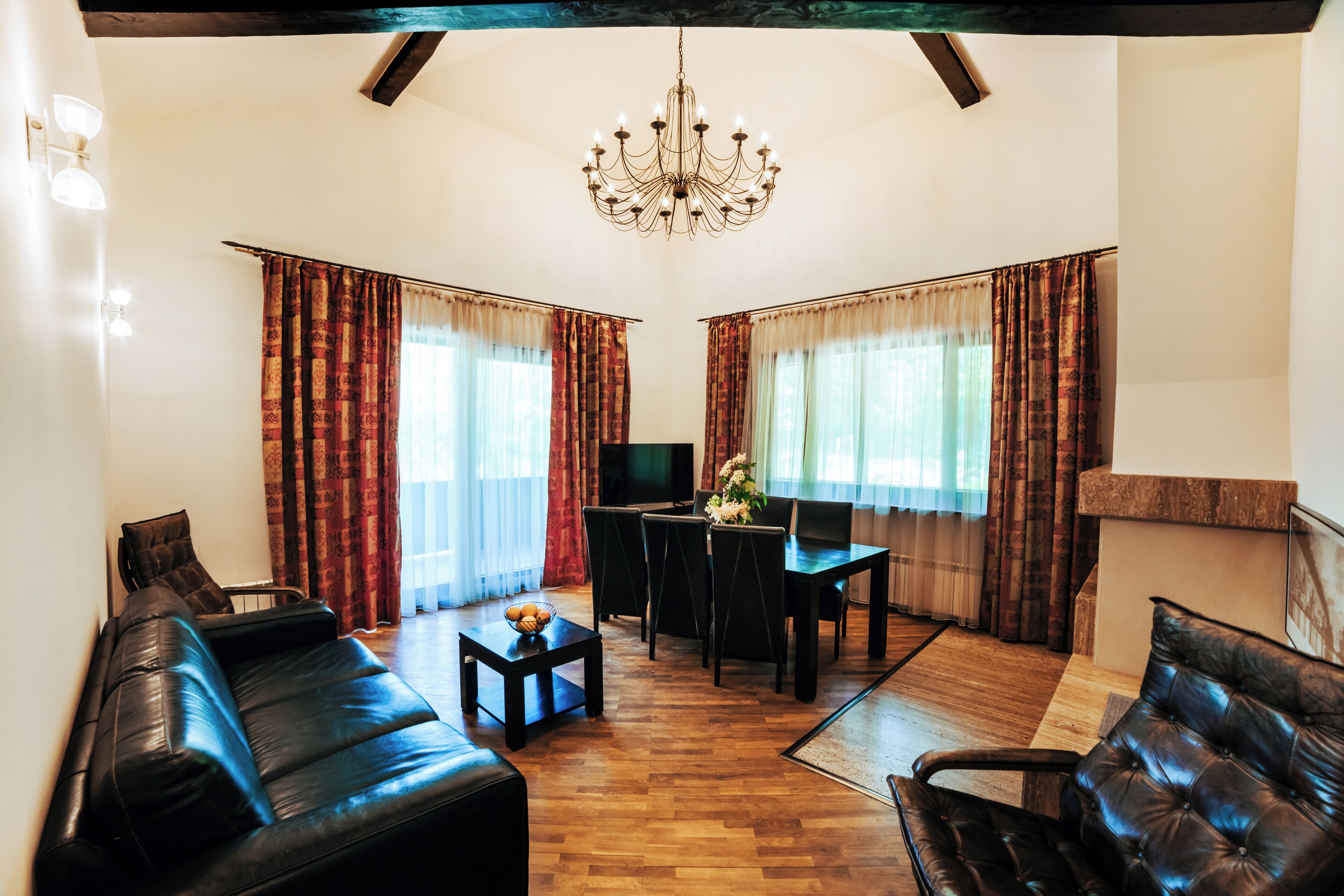 Deluxe Double or Twin Room | Living area | Flat-screen TV