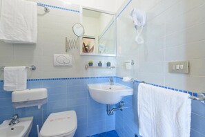 Free toiletries, hair dryer, towels, soap