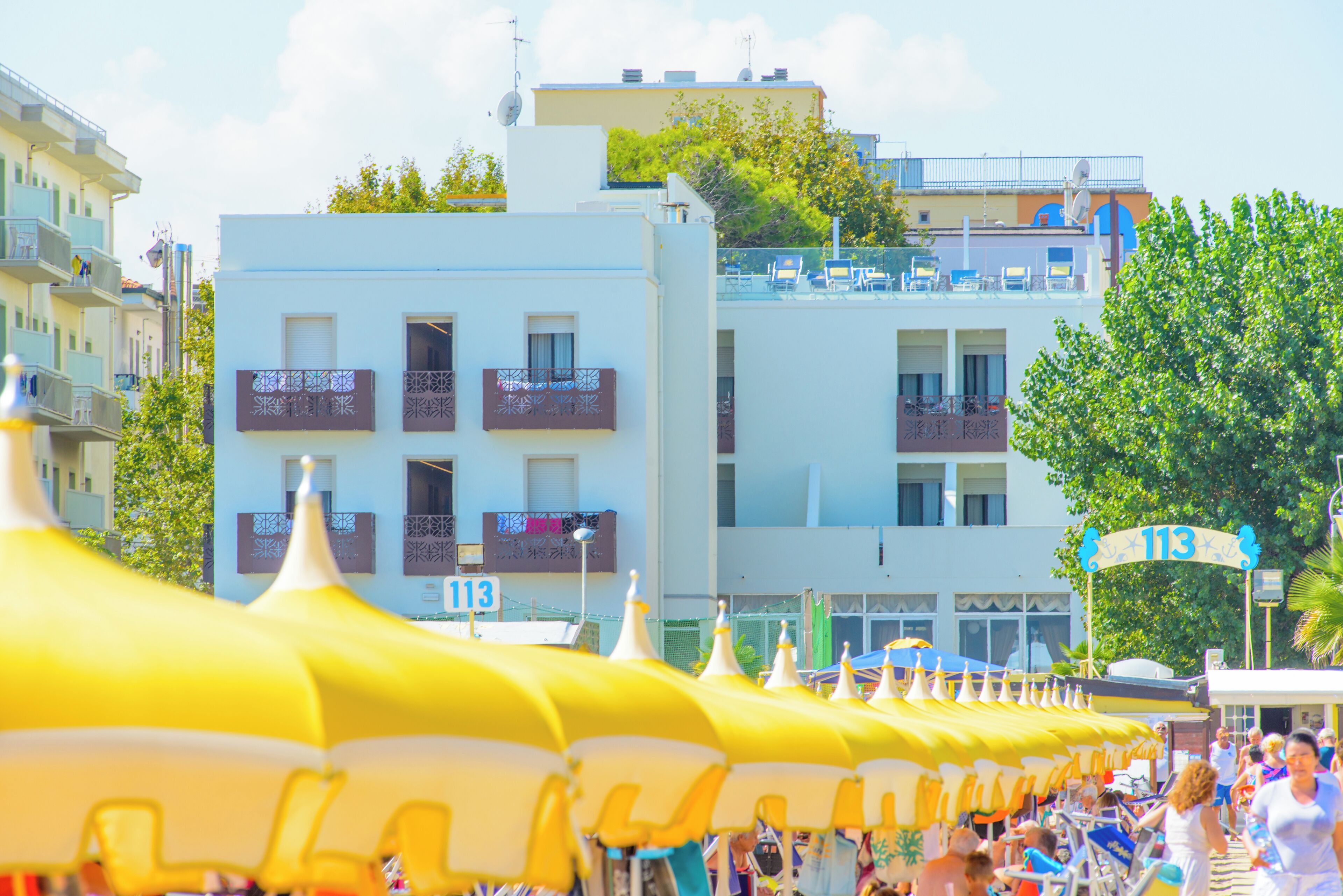 Façade de l’hébergement