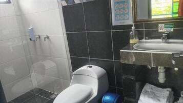 Hair dryer, towels