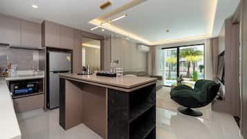 Family Suite, 2 Bedrooms, Pool View | In-room safe, free WiFi