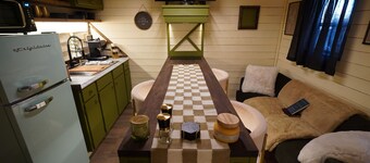 Tiny House Horse Farm Retreat w/ Sauana and Pondside View