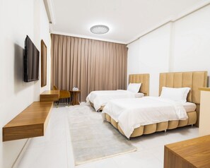 Ljudisolering, strykjärn/strykbräda och gratis wi-fi