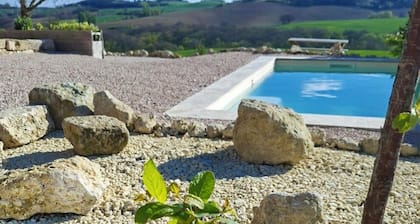 Que Pour 2,Cottage La Detente, 1-bedroom with swimming pool and AC Mauroux, Gers