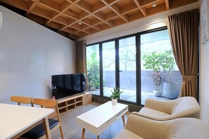 Appartement, vue ville | Coin séjour