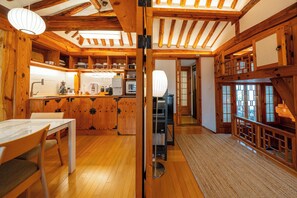 Japanese-style Villa, Balcony, City View | Dining