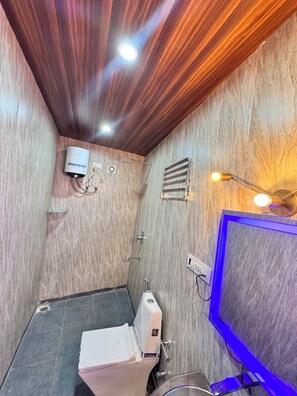 Shower, towels, soap