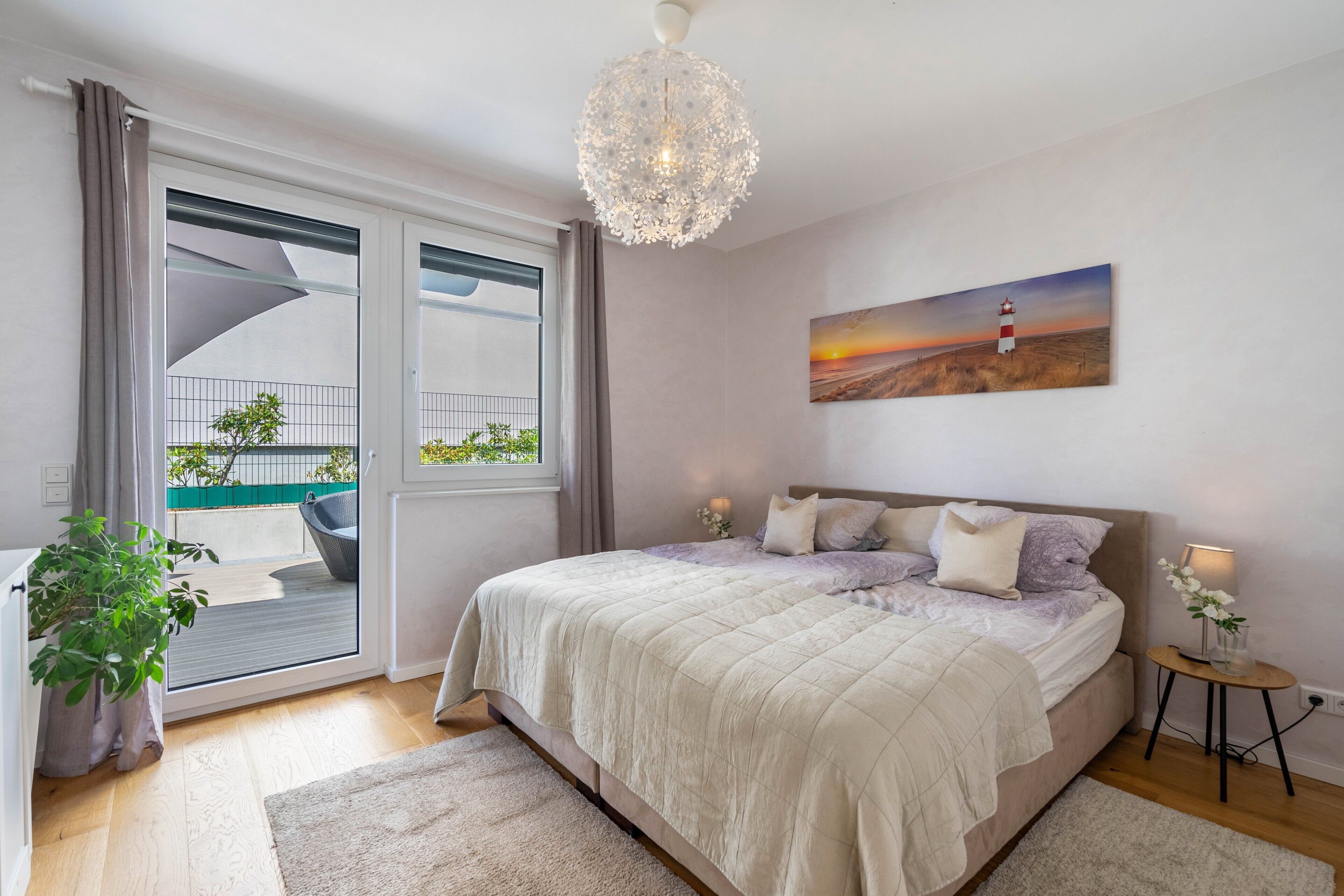 2 slaapkamers, een strijkplank/strijkijzer, wifi, beddengoed