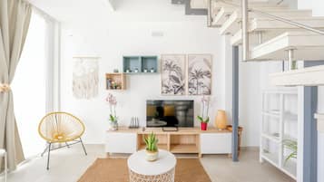 Maisonette, 2Â Schlafzimmer, Terrasse, Meerblick | Innenbereich