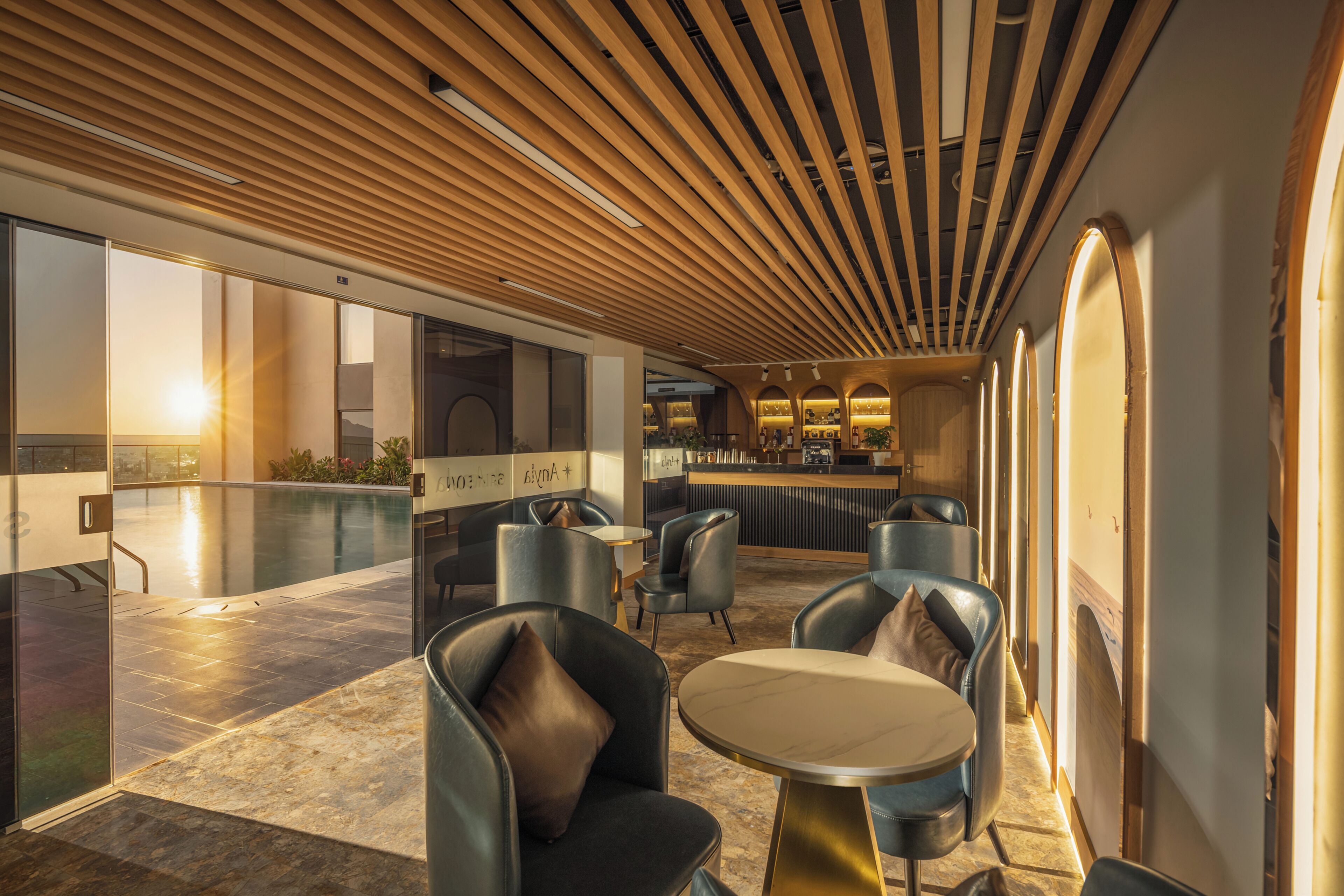 Poolside bar
